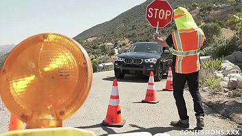Preview 1 of Bp 7 - Big Tit Blonde Gets Deepthroated and Plowed by A Construction Worker