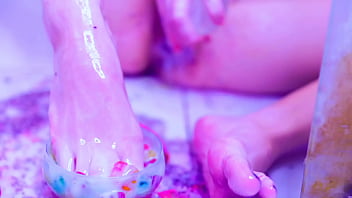 Preview 4 of Escuela Maestra - Pleasure In Feeling My Messy Feet