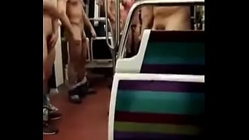 Preview 3 of Xzf Rsg - Young Guys Naked in the Metro in Paris