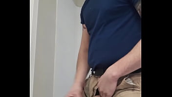Preview 2 of Swingers Beach - Jerking at work,  big cumshot