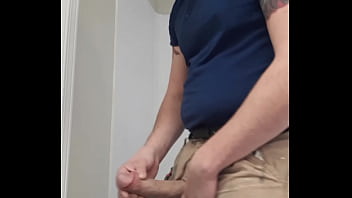 Preview 3 of Swingers Beach - Jerking at work,  big cumshot
