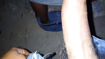 Preview 1 of Blindfold Multiple Cum Shot Slut - Na favela entre vielas e barracos abandonados