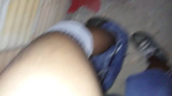 Preview 4 of Blindfold Multiple Cum Shot Slut - Na favela entre vielas e barracos abandonados