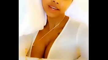 Preview 2 of Pornhub Teen Rape - Huddah Monroe showing off her perfect tits