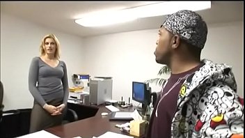 Preview 1 of Brother Boby And Sister Old Sex - Adorable blonde supermodel Darryl Hanah is testing new black worker