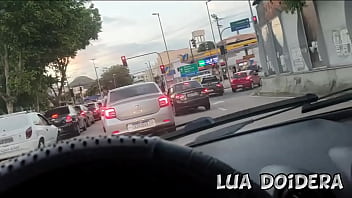 Preview 4 of Milf Ssbbw Ass - Brincadeira no Carro com a Lua Doidera se exibindo e chupando o Jr Doidera