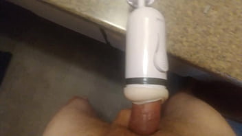 Preview 4 of Domy Tell - Dan pounds his hands free toy hard