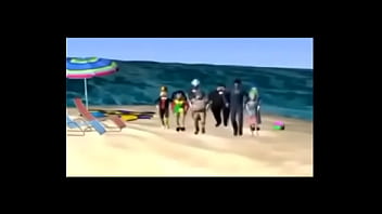 Preview 4 of Mardi Gra Wife Shared - Vamos para a praia