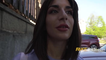 Preview 2 of Sunny Lon X X X - Ultra Pretty Italian Girl Picked On Street On