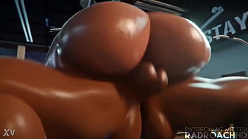 Preview 2 of Petiso Ezeiza Rolo - Overwatch Mei Getting Pounded 3d