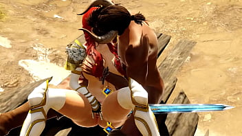 Preview 2 of Fake Massage Public Bus - The warrior princess went to kill the minotaur and ended up getting fucked by him