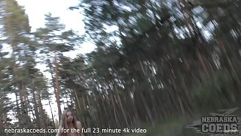 Preview 2 of Dany D And Milf - areana fox back riding her bike nude masturbating in the forest