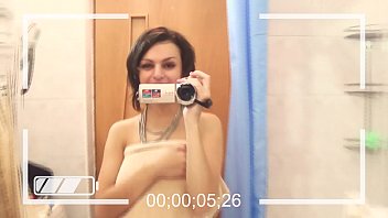 Preview 1 of Son Ass For Fucked - Cute Hippie gentle fingering in bathroom
