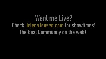 Preview 1 of Wild Darkskinned Teens - Busty Beauty Jelena Jensen FingerFucks That Hot Hairy Pussy!