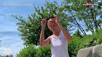 Preview 1 of Karlee Grey New Sxxs - - German blonde MILF outdoor creampie