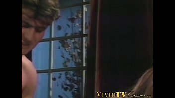 Preview 4 of Youthlust Brianna Cum Showered - Retro brunette babe in black stockings banged balls deep