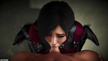 Preview 2 of Nadiya Nabakowa - Ada Wong oral sex fellatio short hair girl animated 3d