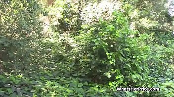 Preview 2 of Dad Daughter Xxxxx Marathi - Big tit teen outdoors bends over for cock and cash