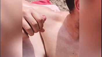 Preview 4 of Cinema Hero Sex Videos - Blowjob at german Public Beach
