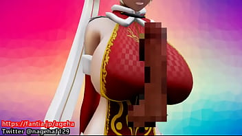 Preview 3 of Mmf Hardcore Rape Porn - パツンパツンの衣装で着衣パイズリ