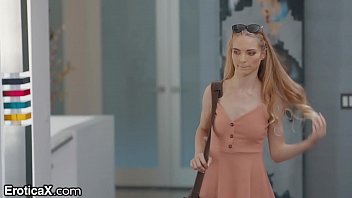 Preview 1 of Girls Sitting Fur Rug - EroticaX Virgin Teen Fucks &#039_s Student For Science