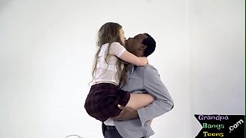 Preview 1 of Xix Videos Hinde Com - Petite teen getting pussy banged by oldie