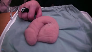 Preview 2 of Cathy Heaven Drink Piss - playing with a very soft and limp fake cock [no audio]
