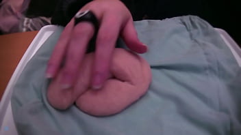 Preview 4 of Cathy Heaven Drink Piss - playing with a very soft and limp fake cock [no audio]