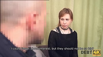 Preview 2 of Litel Boy Aunti Sexks Video - Debt4k. Hottie Alice Klay pays for smartphone and laptop with smooth vagina