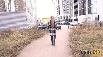 Preview 1 of Litel Boy Aunti Sexks Video - Debt4k. Hottie Alice Klay pays for smartphone and laptop with smooth vagina