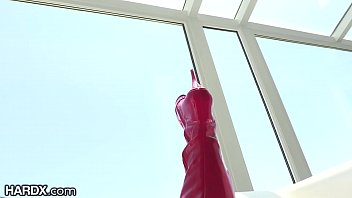 Preview 1 of Illuminati Girl - HardX Big Ass Latina Takes DP From 2 Big Dicks