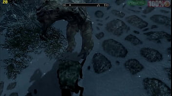 Preview 1 of Son Fuk Mom In Clothes - Troll traveller skyrim