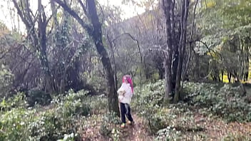 Preview 4 of Connie Carter Husband First - Outdoor forest rough sex and spanking. Teen girl pussy fucked,  cummed in my mouth and squirted. Teaser