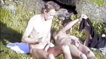 Preview 2 of Cathy Heaven Jordi El Nio Polla - Roger Virre and Bj&oslash_rn have sex on a public beach
