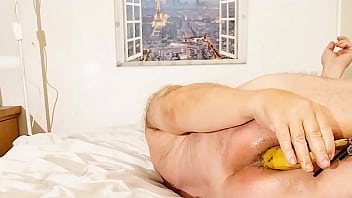 Preview 1 of Mom Fondling Sons Cock - Homo Kotilainen fucking his asshole with a banan