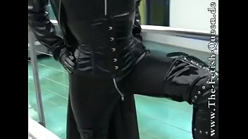 Preview 2 of Meio Irmos - Sexy German girl dominatrix in leather