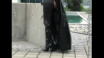 Preview 1 of Meio Irmos - Sexy German girl dominatrix in leather
