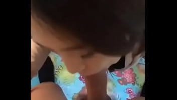 Preview 2 of Bizarr Creampie - Beautiful asian girl sucking dick
