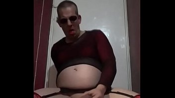 Preview 4 of Real Sister Sleeping Hot Sex - bisexual crossdresser mark wright inserts a big dildo cock inside his ass only wishing it was a real cock instead