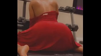 Preview 4 of Telugu Sex Bf Xxnxx - Stripper seductively shakes ass in red dress