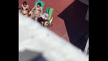 Preview 2 of Www Animalsex Videos Com - Vecinas tomando sol en la terraza parte 2