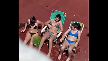 Preview 3 of Www Animalsex Videos Com - Vecinas tomando sol en la terraza parte 2