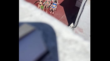 Preview 1 of Www Animalsex Videos Com - Vecinas tomando sol en la terraza parte 2