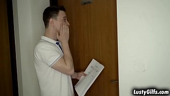 Preview 1 of Encoxadas K - Young Stud needs to make up to his professor Tammy Jean by fucking her wet bear granny pussy