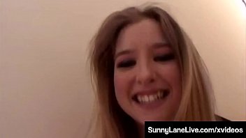 Preview 1 of Desi Hidi Anal Video - Dicked Diva Sunny Lane Is Petite Pussy Pounded &amp_ Facialized!