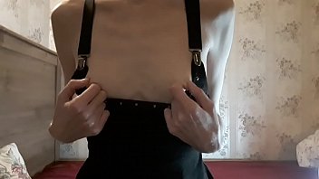 Preview 1 of Desi Video Bath Nangi - Cute teen Tracy Naghavi plays with her nipples and then masturbates hard