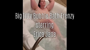 Preview 1 of Man Strapon Men - Erica Jane takes a Bubble Bath