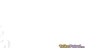 Preview 1 of Gadis Sd Korea - TRIKEPATROL Tiny Asian Porn Star Jasmine Grey Rides Big Dick