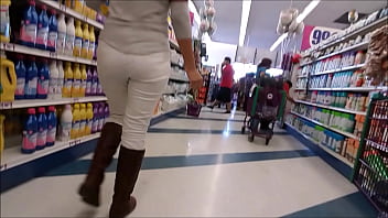 Preview 4 of Fake Audition Rape - MILF latina en jeans blancos con gran culo redondo - white jeans big ass mexican mom