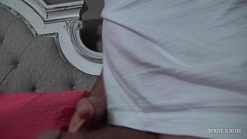 Preview 2 of Sons Force - Busty blonde MILF making out and sharing cock in threesome orgy